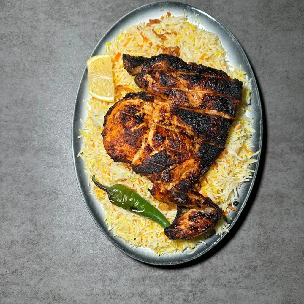 Charcoal Chicken With Rice